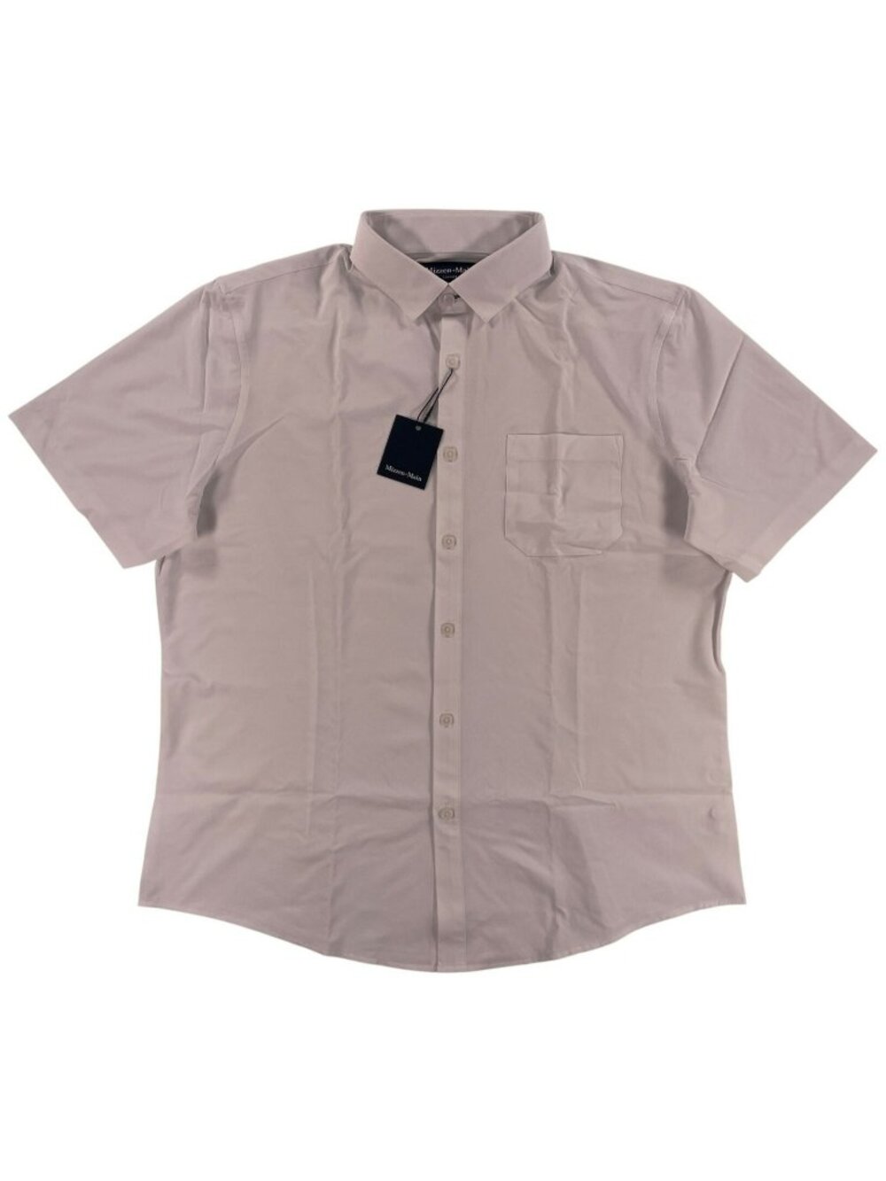 Mizzen + Main Leeward Short Sleeve White Dress Shirt Classic Fit Men's Sz M NEW - Picture 1 of 9